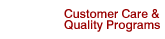 Customer Care and Quality Programs
